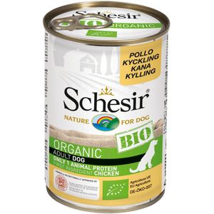 Schesir Biologisch hondenvoer Adult Chicken Blik 400 gram