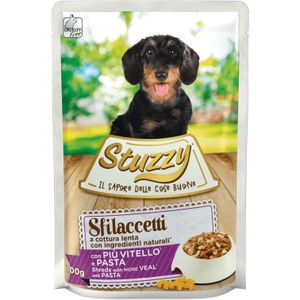 24x Stuzzy Hond Shreds Kalf - Pasta 100 gr