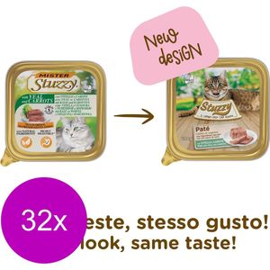 32x Stuzzy Kattenvoer Paté Kalf - Wortel 100 gr