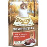 Stuzzy, Monoprotein Grain & Glutenvrij, compleet natvoer voor volwassen katten met rundvlees, in pasta - (20 zakjes à 85 g)