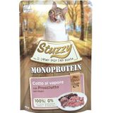 Stuzzy, Monoprotein Grain & Glutenvrij, compleet natvoer voor volwassen katten met ham, in pasta - (20 zakjes à 85 g)