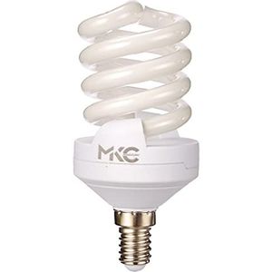 MKC Energiespaarlamp, E14, 18 W, 5 x 11 cm, warmwit