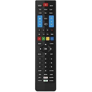 IRRADIO Universele tv-afstandsbediening, compatibel met alle LG TV's en smart-tv's sinds 2000, klaar voor gebruik, kleur zwart