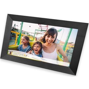 IRRADIO | Digitale Smart Photo Frame 10 inch, touch en display 1280 x 800 met wifi en luidspreker, met app iOS en Android, kleur zwart