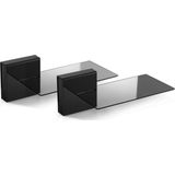 Meliconi Ghost Cubes Soundbar Luidsprekerbeugel Muur Zwart - Luidsprekerbeugels (muur, 7 kg, zwart, muur, Italië, 200 mm)