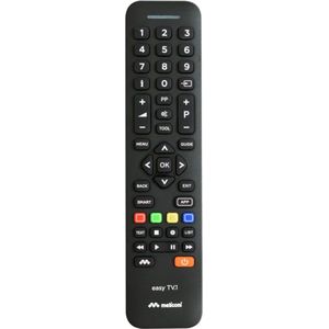 Meliconi Easy TV.1 Universele TV-afstandsbediening volledig toetsenbord - specifieke toetsen voor smart-TV's