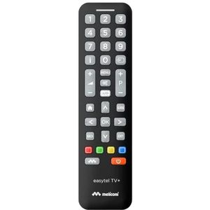 Meliconi Easytel TV+ Universele TV afstandsbediening, bedient ook de basisfuncties van Smart TV's