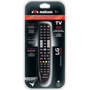 Meliconi - Gumbody Personal 2+ - Afstandsbediening - Schokbestendig - Voor LG TV