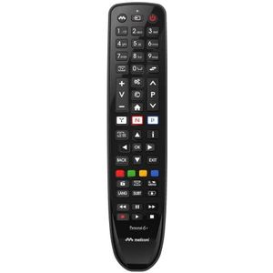 Meliconi - Gumbody Personal 6+ - Telefunken Tv-afstandsbediening - Schokbestendige Rubberen Behuizing