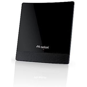 Meliconi - AT52 R1 - USB Indoor Versterkte Antenne - Zwart - 4G/5G Interferentiefilters