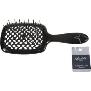 Janeke - Carbon Fibre Pneumatic Brush - Haarborstel - 22 cm - 1 st