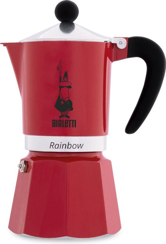 Bialetti Rainbow Rood Percolator 200ml – 3 kops