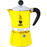 BIALETTI Rainbow Espressokocher gelb, 3 Tassen