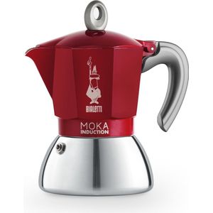 Mokkakanne Bialetti Moka Induction Red 4 cups
