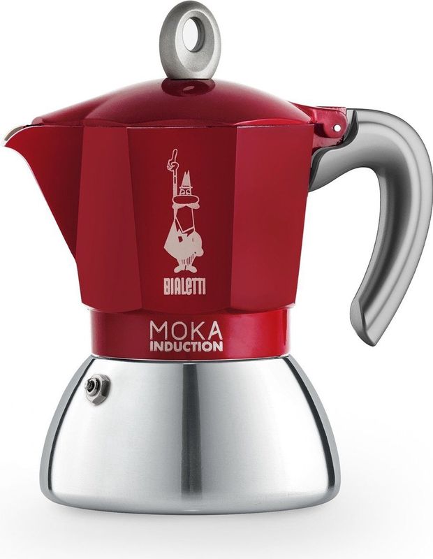 Bialetti Moka Induction - Percolator - Rood - 4 kops