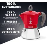Bialetti Moka Induction - Percolator - Rood - 6 kops