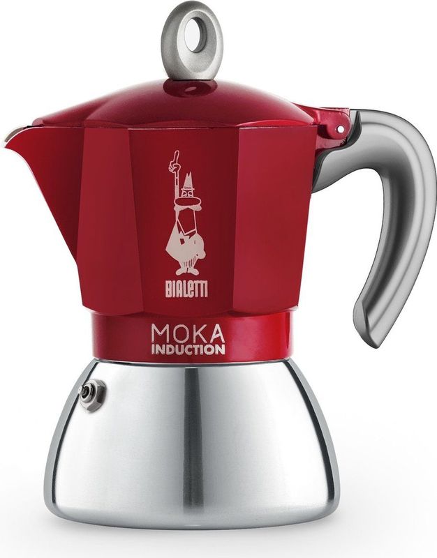 Bialetti Moka Induction - Percolator - Rood - 6 kops