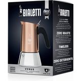 Bialetti Venus Copper - Percolator - 6 kops - Roestvrijstaal - Inductiegeschikt