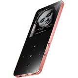 1 8 inch touch screen metaal Bluetooth MP3 MP4 HiFi Sound Music Player 8GB (Rose goud)