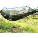Draagbare Outdoor Camping vol-automatische nylon parachute hangmat met klamboes  grootte: 250 x 120cm (camouflage)