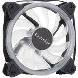 Kleur LED 12cm 3pin computeronderdelen chassis fan computer host Cooling Fan stille ventilator koeling  met stroomaansluiting kabel & wit licht (wit)