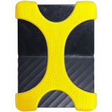 X type 2 5 inch draagbare harde schijf silicone case voor 2TB-4 TB WD & SEAGATE & Toshiba draagbare harde schijf  zonder gat (geel)