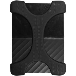 X type 2 5 inch draagbare harde schijf silicone case voor 2TB-4 TB WD & SEAGATE & Toshiba draagbare harde schijf  zonder gat (zwart)