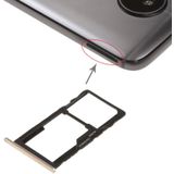 SIM-kaart lade + SIM-kaart lade/micro SD-kaart lade voor Motorola Moto G5S (goud)