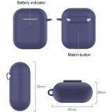 Let Op Type!! Draadloze Koptelefoon Schokbestendig Silicone Beschermhoes Voor Apple AirPods 1/2 (blauw)