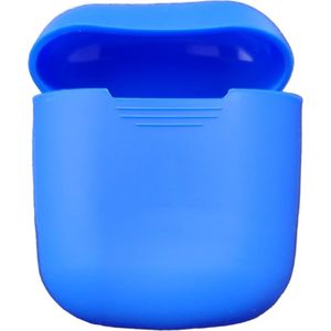 Let Op Type!! Draadloze Koptelefoon Schokbestendig Silicone Beschermhoes Voor Apple AirPods 1/2 (blauw)