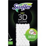 Swiffer Dry 3D clean stofwisdoekjes navulling doosje a 14 stuks