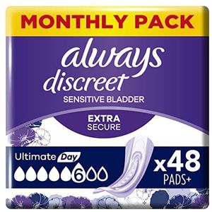 Always Discreet - Maxi Night - Incontinentieverband Voor Urineverlies - Voordeelverpakking - 48 Stuks