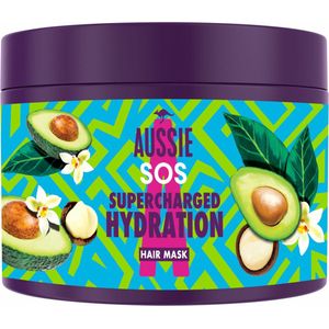 6x Aussie Haarmasker SOS Supercharged Hydration 450 ml