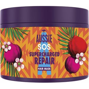 6x Aussie Haarmasker SOS Supercharged Repair 450 ml