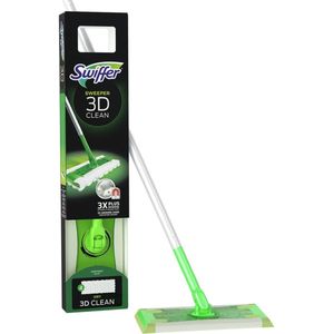 Swiffer Sweeper 3D Clean Starterskit (1 Vloerreiniger + 4 Droge Doekjes + 2 Vochtige Doekjes)