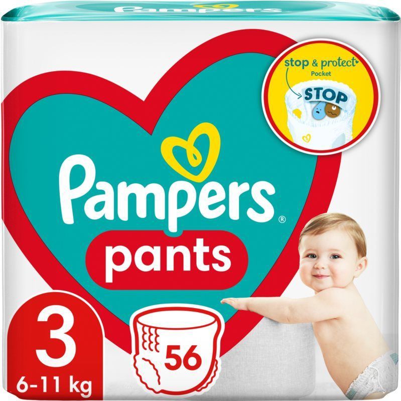 Pampers - Pants - Wegwerp-Luierbroekjes - 6-11 kg - 56 st