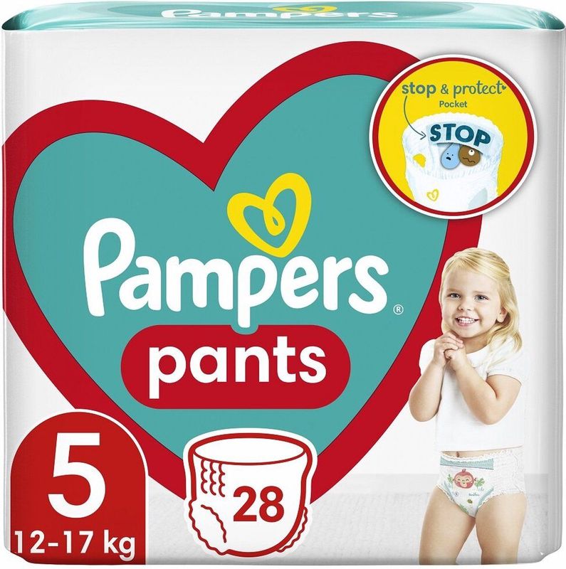 Pampers - Pants - Wegwerp-Luierbroekjes - 11-17 kg - 28 st