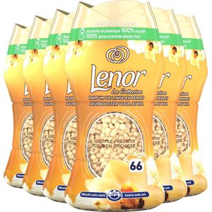 Lenor Geurbooster Gouden Orchidee - Geurparels - 6x11 Wasbeurten - Voordeelverpakking