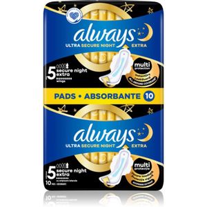 Always - Ultra Secure Night Extra - Maandverband - 10 Stuks