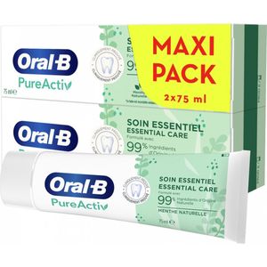 Oral-B PureActiv Essential Care Tandpasta Set van 2 x 75 ml
