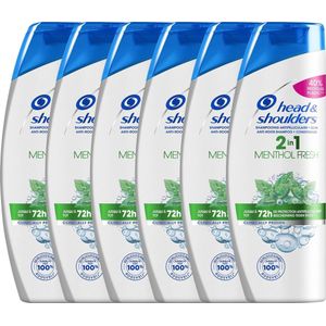 Head & Shoulders - Shampoo - 2in1 Menthol Fresh - 480ml x 6