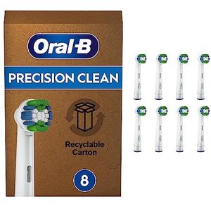 Oral-B Precision Clean Vervangende borstels voor elektrische tandenborstels, speciaal formaat voor brievenbus, 8 stuks