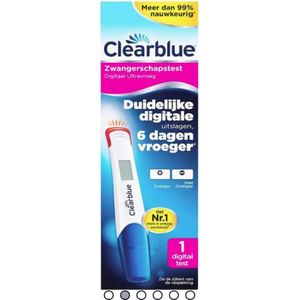 Clearblue - Zwangerschapstest - Digitaal - Ultravroeg