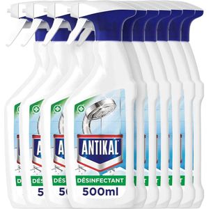 Antikal Desinfectant Badkamer - Anti-kalkaanslag Spray - Voordeelverpakking 10 x 500ml