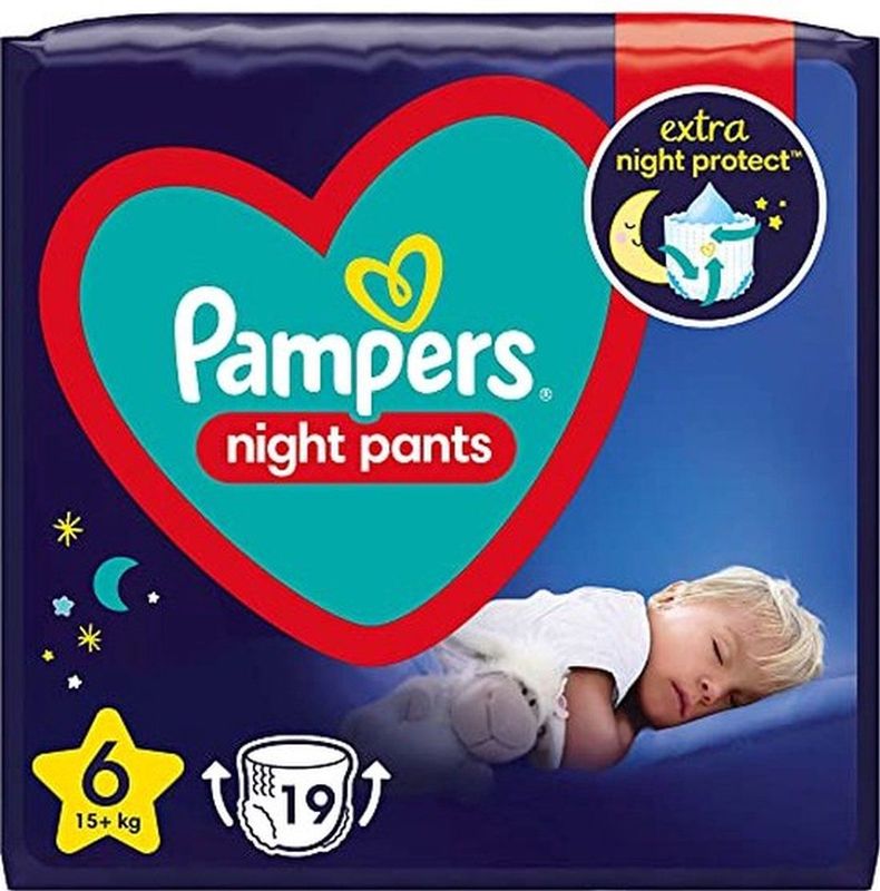 Pampers - Night Pants - Wegwerp-Luierbroekjes - 19 Stuks