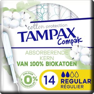 Tampax - Cotton Protection - Tampons - 14 Stuks - Biologisch Katoen