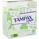 Tampax - Cotton Protection Compak Super Tampons - Tampons met Inbrenghuls - 14 Stuks