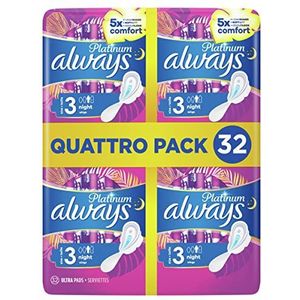 Always Platinum - Maandverband - Dag & Nacht - 32 Stuks - Gerecycled Plastic