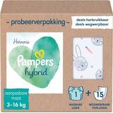 Pampers Harmonie Hybrid Starterspakket - 1 Wasbare Luiers + 15 Wegwerpbare Toplagen