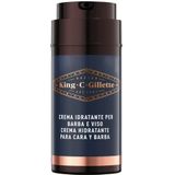King C. Gillette - Hydraterende Gezicht en Stoppelbaard Crème - 50ml - Met Vitamine B3 en Arganolie